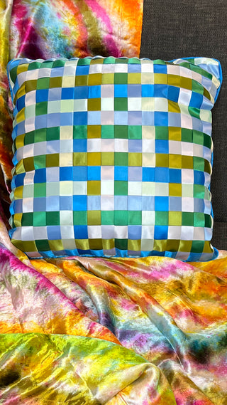 The Artemis Woven Ribbon Pillow