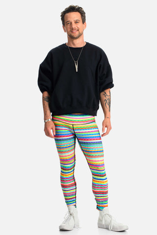 Sequin Stripe Leggings