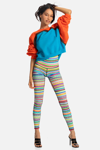 Sequin Stripe Leggings