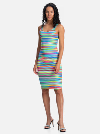 Sequin Stripe Dress