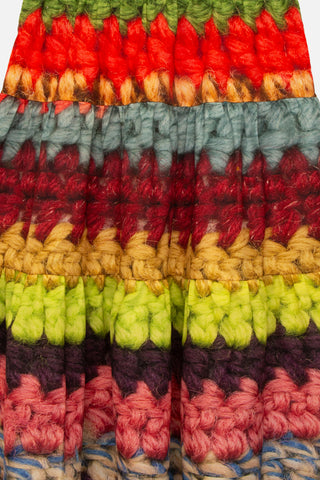 Mega Crochet Print Skirt