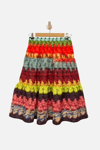 Mega Crochet Print Skirt