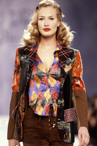 Silk Patchwork Dress