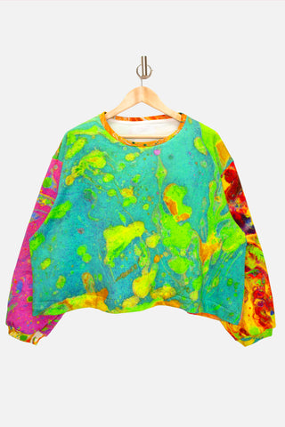 The Mixed Marble Print Sweatshirt