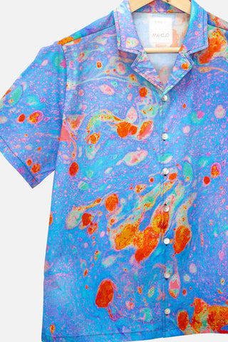 The Marble Print Camp Shirt