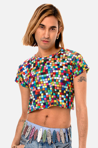 Pantone Print Cropped Tee
