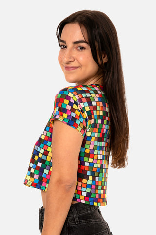 Pantone Print Cropped Tee