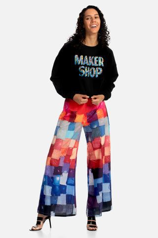 Swatch Print Pants