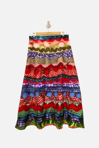 Tremendous Trim Midi Skirt