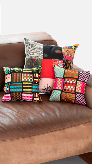 The Racer Woven Ribbon Pillow