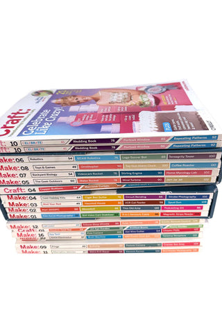 17 issues of CRAFT + MAKE Magazine