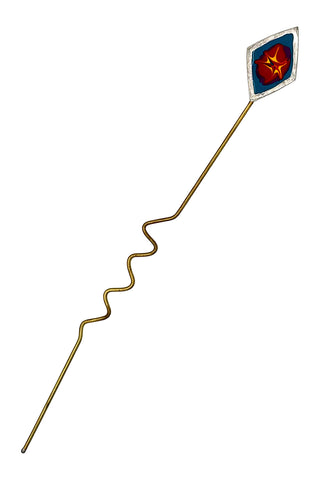 Spring 1994 Silver Lacquered Hair Pin "Blue"