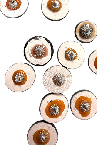 Porcelain Button With Swarovski Crystals Collection