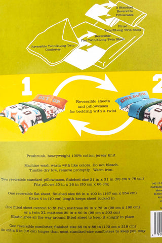 Todd Oldham Dorm Room Collection Twin XL Bedding Set