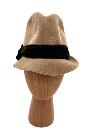 Fall 1997 Todd Oldham Wool Felt Beige Fedora