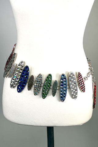 Spring 1996 Todd Oldham Collection Jeweled Oval Belt