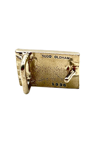 1996 Todd Oldham Jeans Silver-Plated Belt Buckle