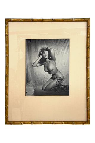 Framed Vintage Betty Page Print