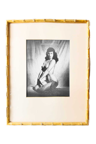 Framed Vintage Betty Page Print