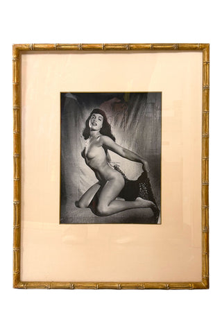 Framed Vintage Betty Page Print