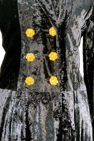 Fall 1994 Todd Oldham Crushed Velvet Rayon Coat