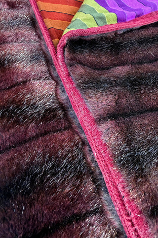 Faux Metallic Mink Blanket