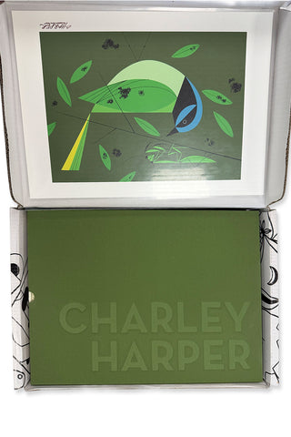 Charley Harper: An Illustrated Life Limited Edition Signed Book & Green Jay Print