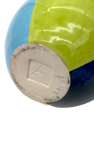 '90s Vintage Jonathan Adler Color-Blocked Bud Vase