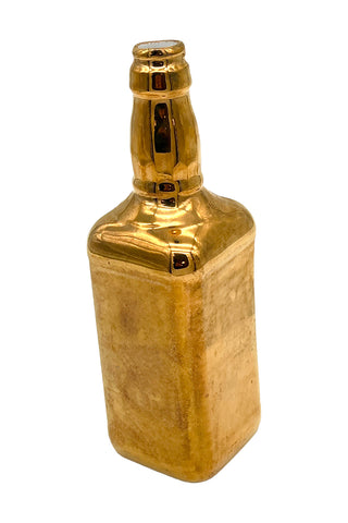Eve Menz Gilded Glass Whiskey Bottle