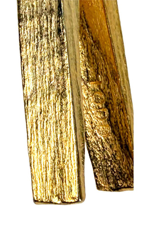Spring 1995 24 kt Gold Plated Clothespin Necklace
