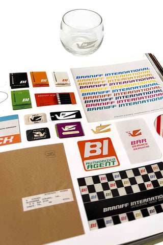 Alexander Girard Monograph with Rare Braniff Glass Set