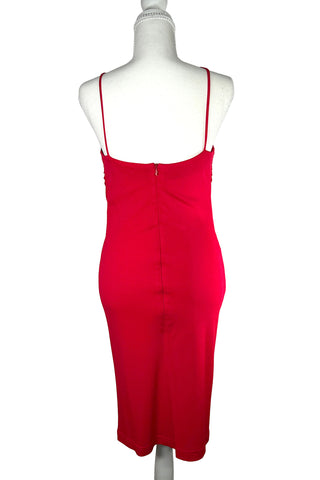 Spring 1997 Todd Oldham Red Matte Jersey Slip Dress