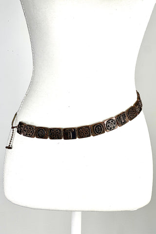 1996 Copper Plated Ebonized Intitial Belt