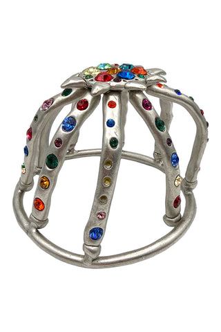 Spring 1995 Silver-Plated Swarovski Crystal Bun Cover