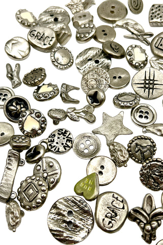 100+ Silver Todd Oldham Button Collection