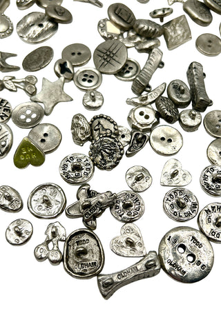 100+ Silver Todd Oldham Button Collection
