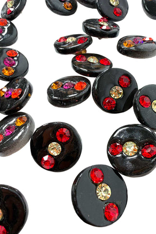 Porcelain Button With Swarovski Crystals Collection