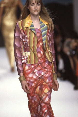 1995 Vintage Airbrush Silk Twill Caftan