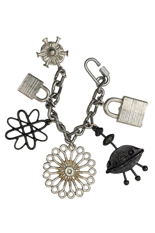Spring 1994 One-of-a-Kind Silver and Ebonized Charm Bracelet