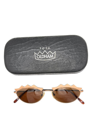 Vintage Todd Oldham Crown-Edge Sunglasses