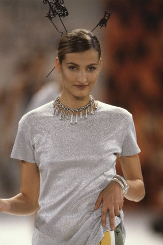 Spring 1994 Ebonized Silver Plated Chair Hair Pin