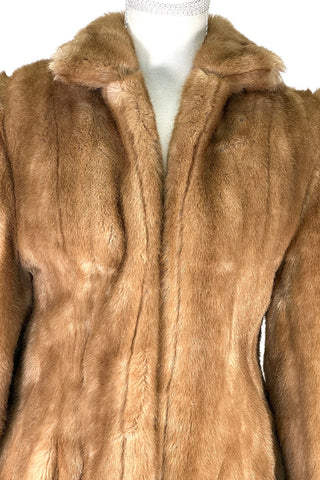 Fall 1997 Todd Oldham Tan Faux Fur Coat