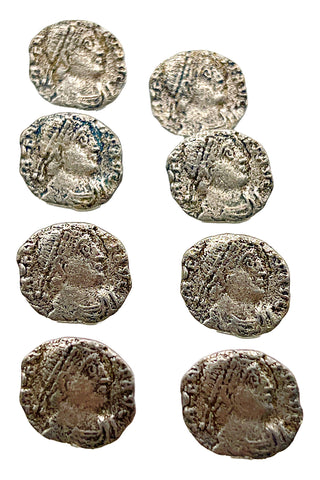 Todd Oldham Vintage Silver Plated Unearthed Coin Buttons, Set of 12
