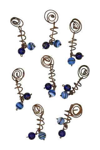 8 Piece Copper Dangle Button Collection