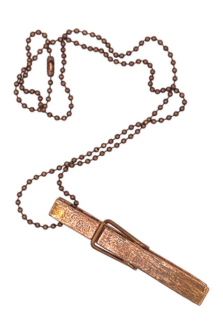 1995 Copper Plated Clothespin Necklace