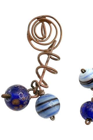 8 Piece Copper Dangle Button Collection