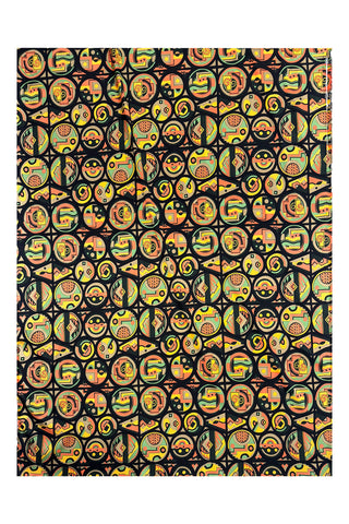 Fall 1995 Todd Oldham Deco Dot Print Silk Stretch Charmeuse, 3 Yard Panel