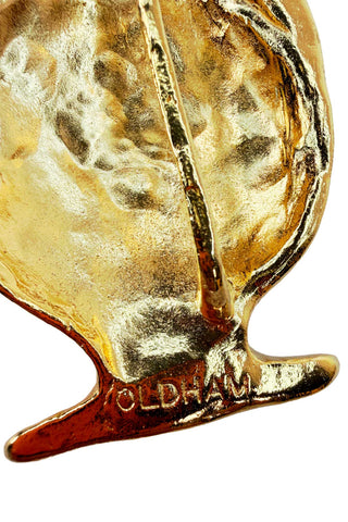 Spring 1993 Todd Oldham 24 kt Gold Plated Etruscan Vase Belt Buckle