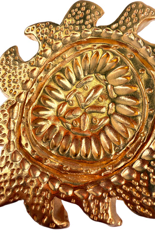 24k Gold Plated Sun Belt Buckle