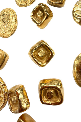 80 Piece 24 kt Gold Plated Todd Oldham Button Collection
